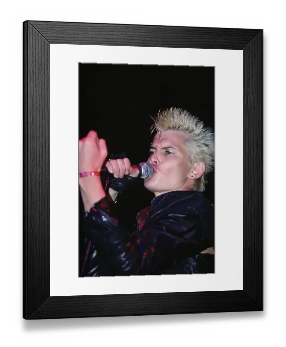 Framed Print : Billy Idol Live