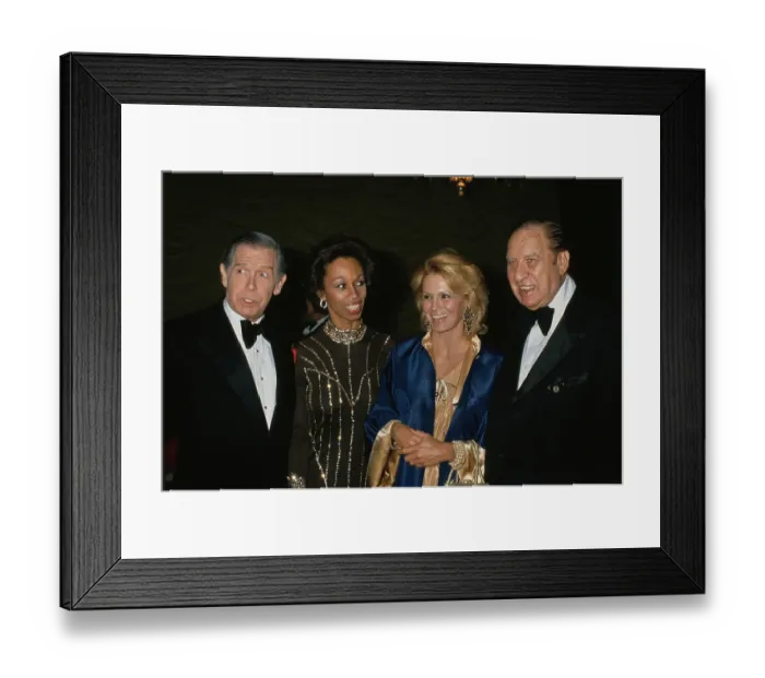 Framed Print : Angie Dickinson Attends 38th Annual Golden Globe Awards