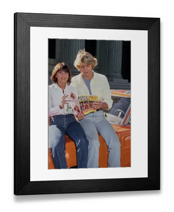 Framed Print : The Dukes Of Hazzard Tiger Beat Feature Framed Print : The Dukes Of Hazzard Tiger Beat Feature