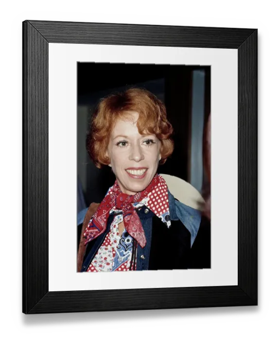 Framed Print : Carol Burnett, American Comedian, Actress & Singer Framed Print : Carol Burnett, American Comedian, Actress & Singer