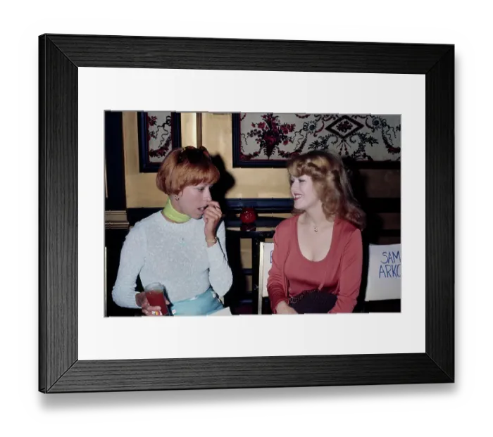 Framed Print : Carol Burnett & Bernadette Peters Framed Print : Carol Burnett & Bernadette Peters