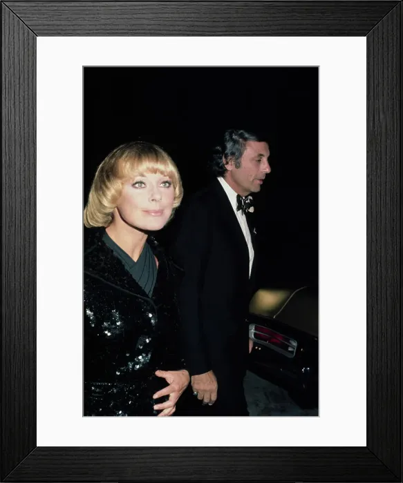 Framed Print : Elke Sommer & Joe Hyams Framed Print : Elke Sommer & Joe Hyams