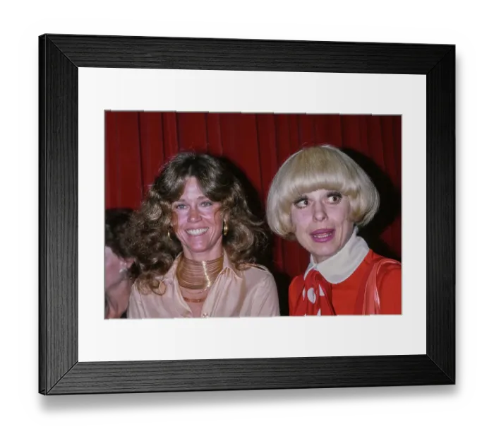 Framed Print : Jane Fonda And Carol Channing Framed Print : Jane Fonda And Carol Channing