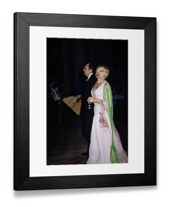 Framed Print : Joe Hyams & Elke Sommer Framed Print : Joe Hyams & Elke Sommer