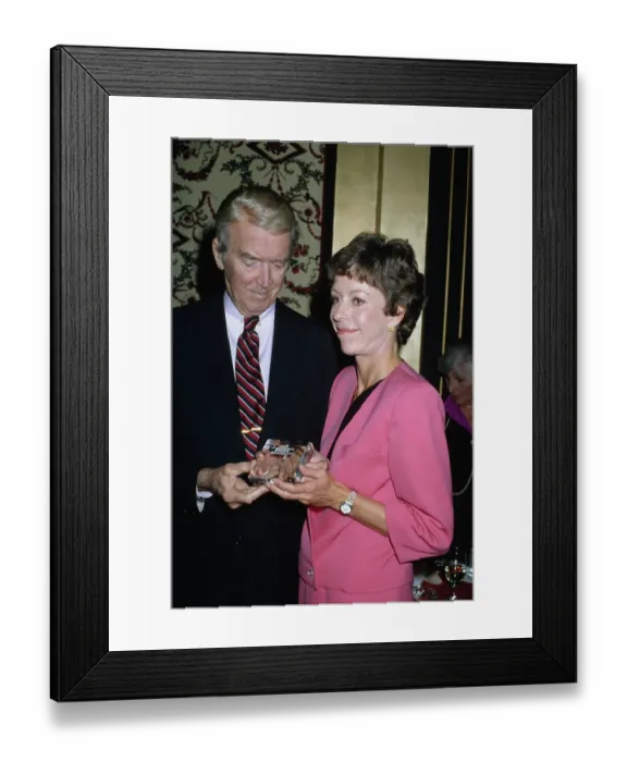 Framed Print : 1980 Women in Film Awards - James Stewart & Carol Burnett Framed Print : 1980 Women in Film Awards - James Stewart & Carol Burnett
