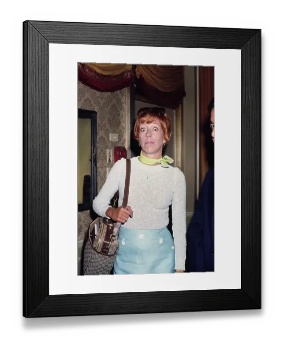 Framed Print : Carol Burnett, American Comedian, Actress & Singer Framed Print : Carol Burnett, American Comedian, Actress & Singer