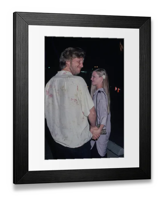 Framed Print : Jeff Bridges & Susan Geston Framed Print : Jeff Bridges & Susan Geston
