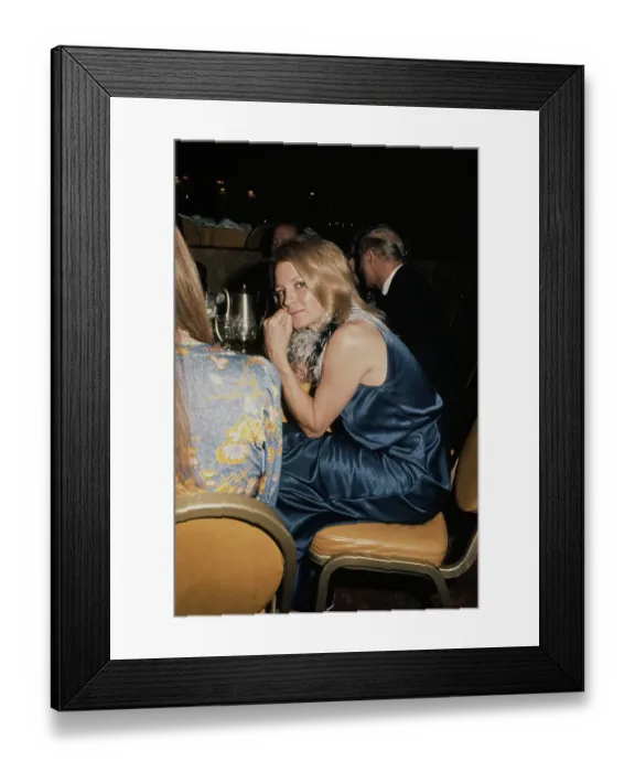 Framed Print : Angie Dickinson Dining Framed Print : Angie Dickinson Dining