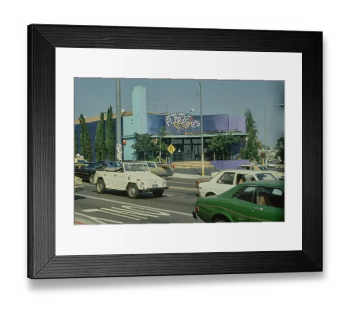 Framed Print : Denny Cordell Presents Flipper's Roller Boogie Palace, West Hollywood Framed Print : Denny Cordell Presents Flipper's Roller Boogie Palace, West Hollywood