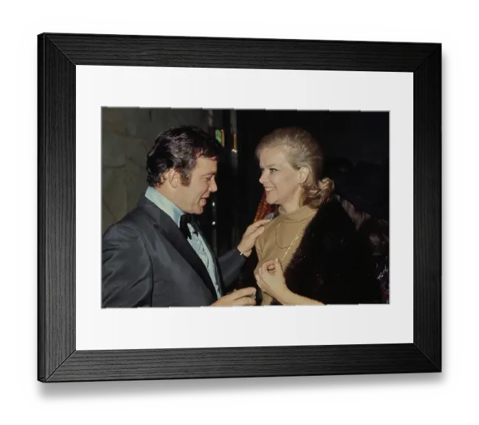 Framed Print : William Shatner & Anne Francis Framed Print : William Shatner & Anne Francis