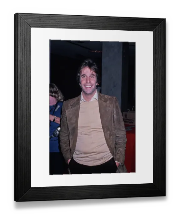 Framed Print : Henry Winkler, American Actor Framed Print : Henry Winkler, American Actor