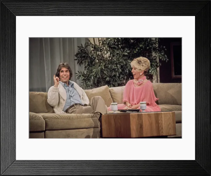 Framed Print : Henry Winkler & Rona Barrett