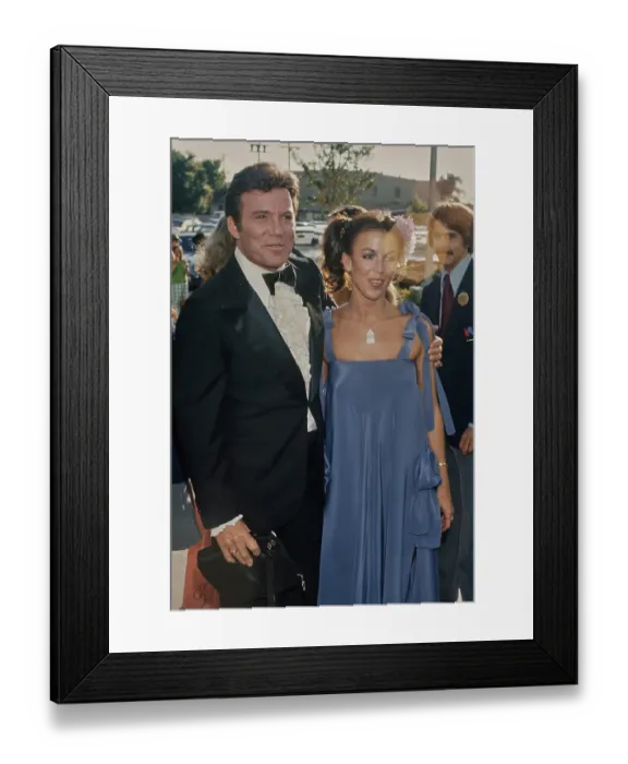 Framed Print : William Shatner & Marcy Lafferty