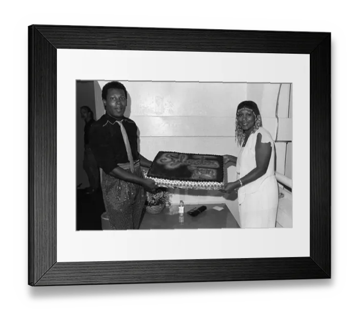 Framed Print : Sylvester Birthday Portrait With His Mother Framed Print : Sylvester Birthday Portrait With His Mother
