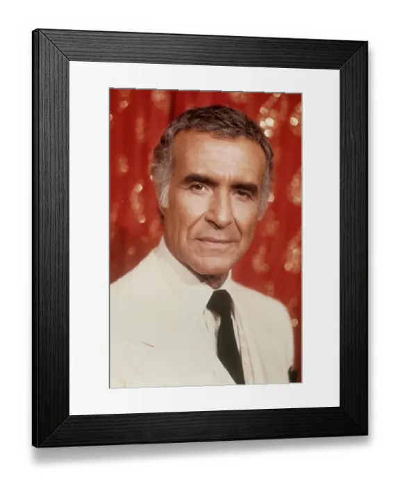 Framed Print : Ricardo Montalban Portrait Framed Print : Ricardo Montalban Portrait