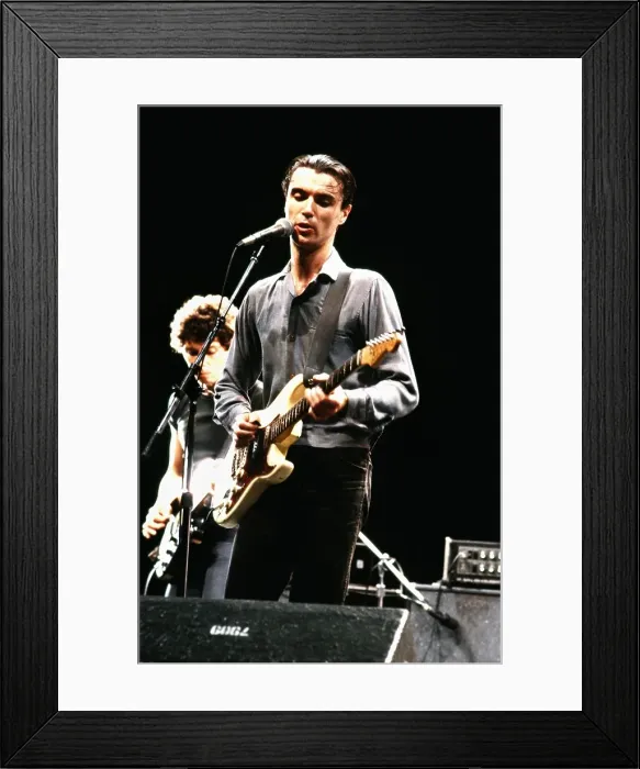 Framed Print : Talking Heads In Concert