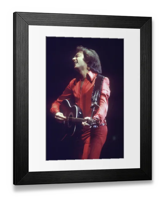 Framed Print : Neil Diamond Performing Framed Print : Neil Diamond Performing