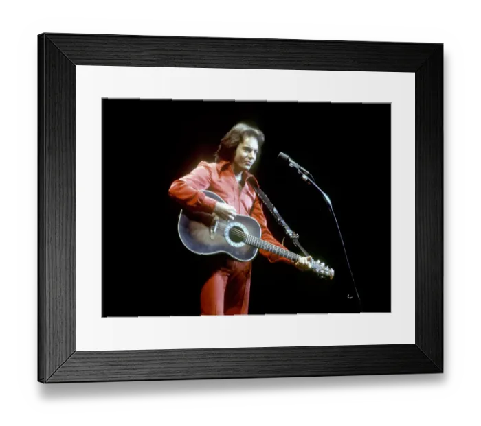 Framed Print : Neil Diamond Performing Framed Print : Neil Diamond Performing