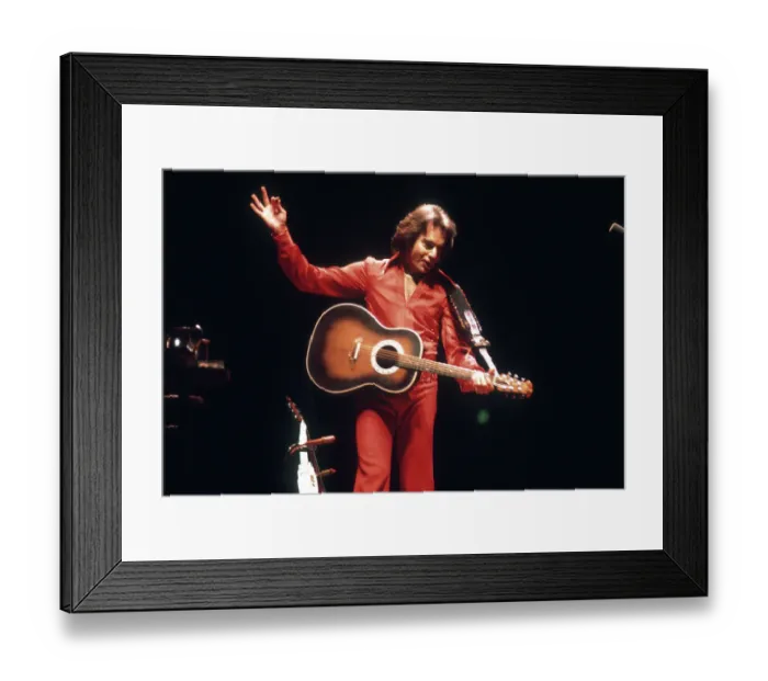Framed Print : Neil Diamond Performing Framed Print : Neil Diamond Performing