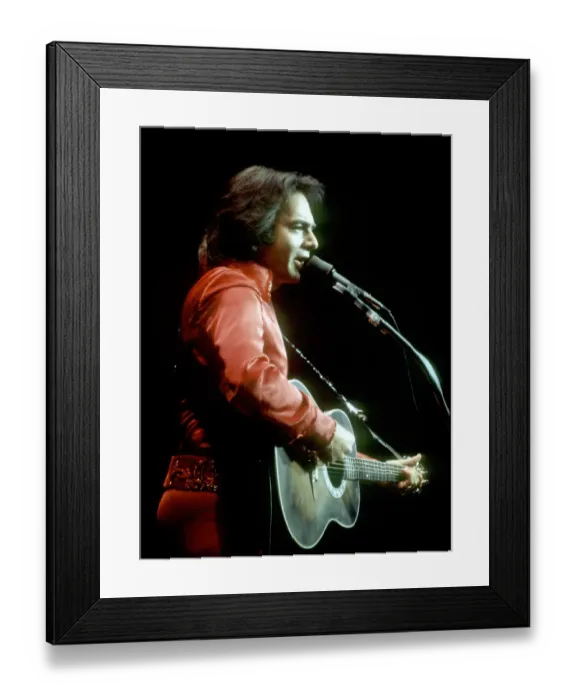 Framed Print : Neil Diamond Performing Framed Print : Neil Diamond Performing