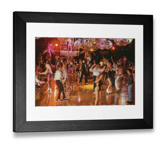 Framed Print : On The Set Of Skatetown, U.S.A Framed Print : On The Set Of Skatetown, U.S.A