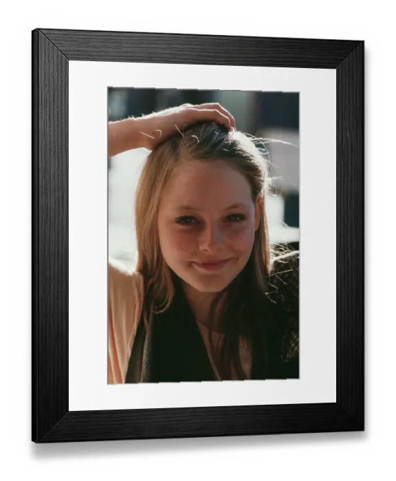 Framed Print : Jodie Foster Promoting Foxes Framed Print : Jodie Foster Promoting Foxes