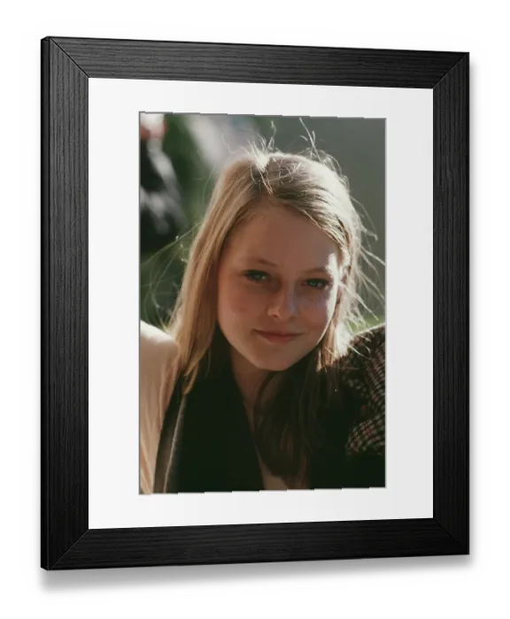 Framed Print : Jodie Foster Promoting Foxes Framed Print : Jodie Foster Promoting Foxes