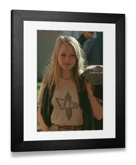 Framed Print : Jodie Foster Promoting Foxes Framed Print : Jodie Foster Promoting Foxes