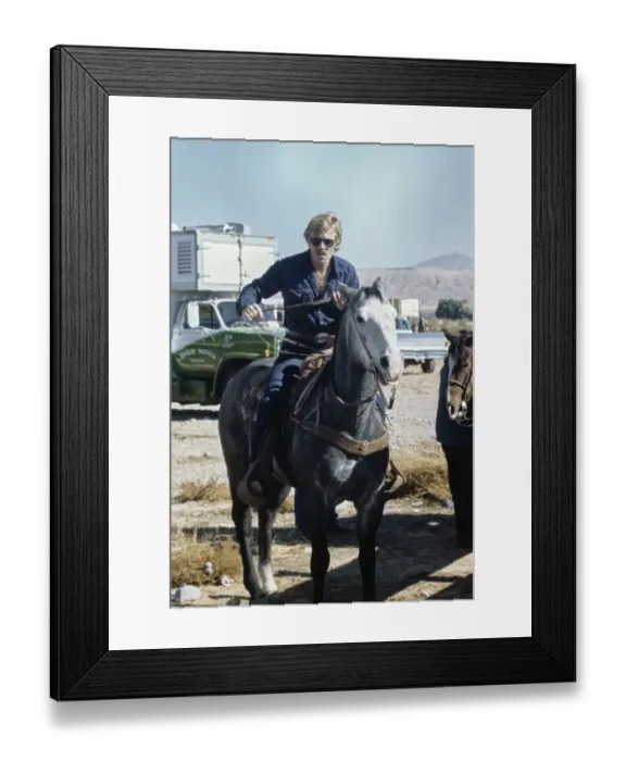 Framed Print : On The Set Of The Electric Horseman Framed Print : On The Set Of The Electric Horseman