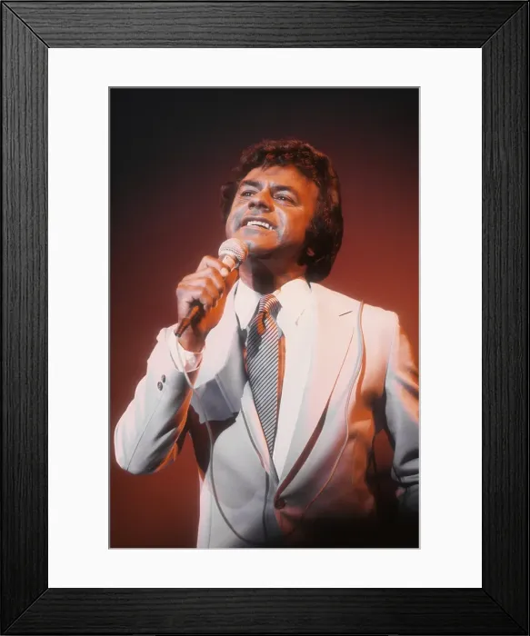Framed Print : Johnny Mathis Live Framed Print : Johnny Mathis Live