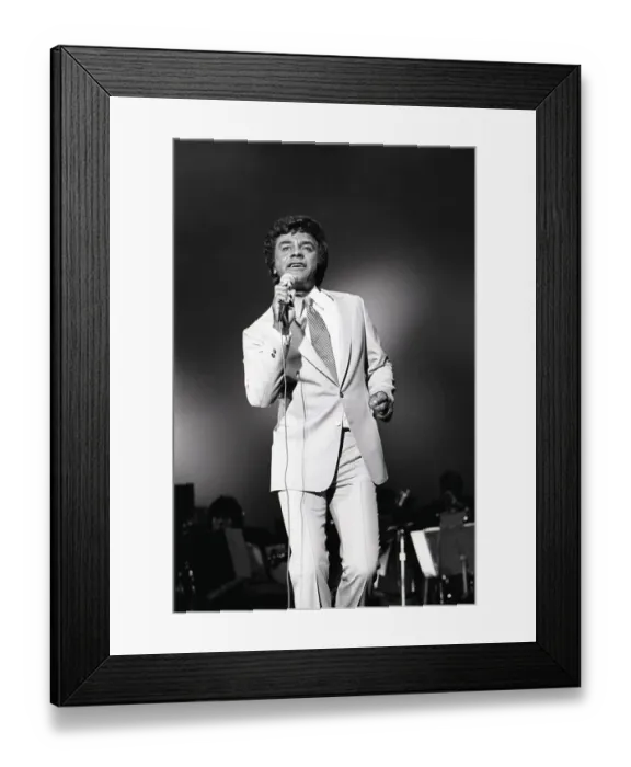 Framed Print : Johnny Mathis Live Framed Print : Johnny Mathis Live