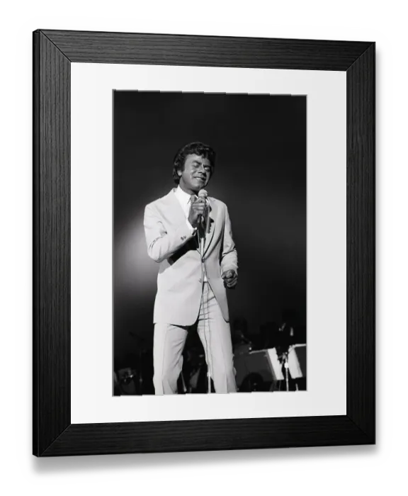 Framed Print : Johnny Mathis Live Framed Print : Johnny Mathis Live