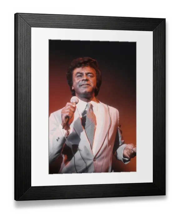 Framed Print : Johnny Mathis Live Framed Print : Johnny Mathis Live