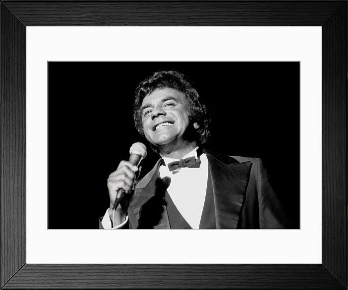 Framed Print : Johnny Mathis Live Framed Print : Johnny Mathis Live