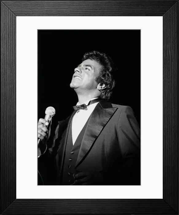 Framed Print : Johnny Mathis Live Framed Print : Johnny Mathis Live