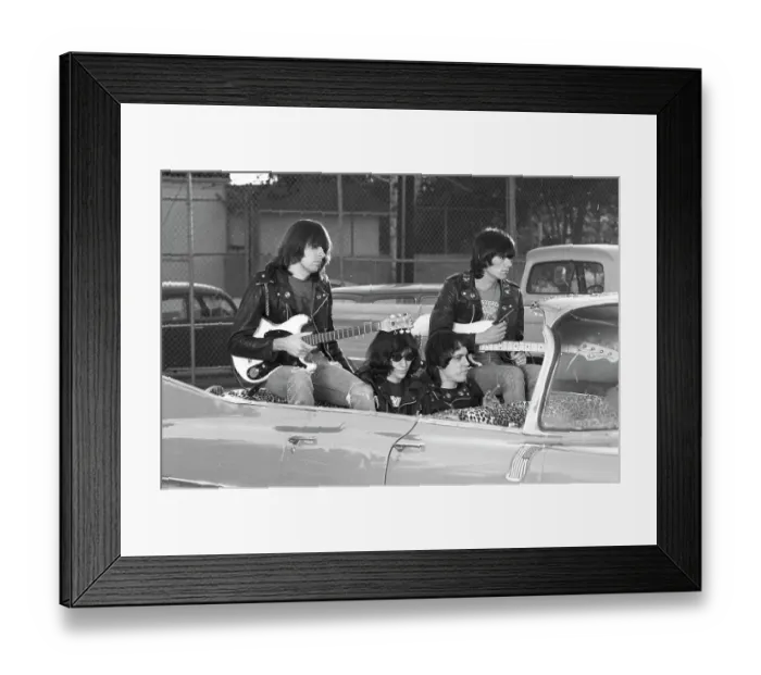 Framed Print : Ramones Ride In Cadillac Driven By DJ Rodney Bingenheimer Framed Print : Ramones Ride In Cadillac Driven By DJ Rodney Bingenheimer