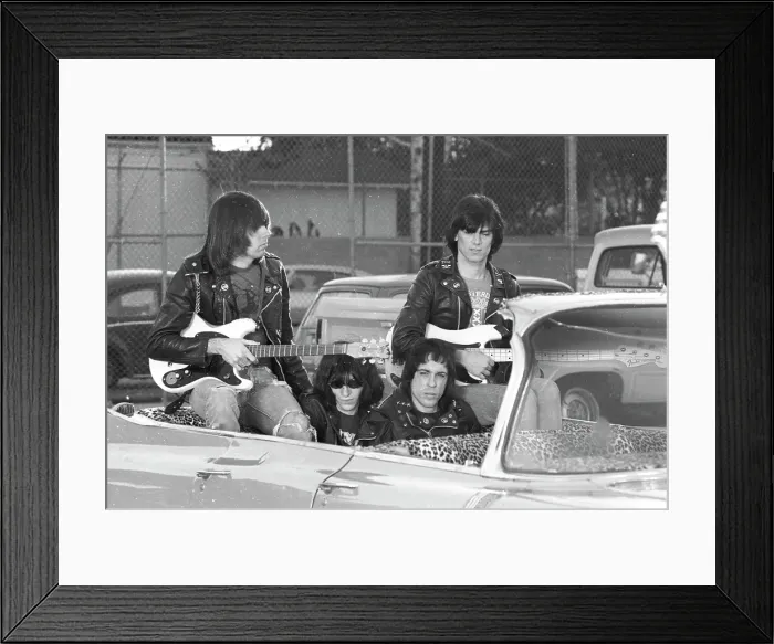 Framed Print : Ramones Ride In Cadillac Driven By DJ Rodney Bingenheimer Framed Print : Ramones Ride In Cadillac Driven By DJ Rodney Bingenheimer