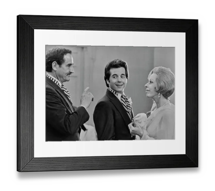 Framed Print : Vittorio Gassman, Desi Arnaz And Carol Burnett On Set A Wedding