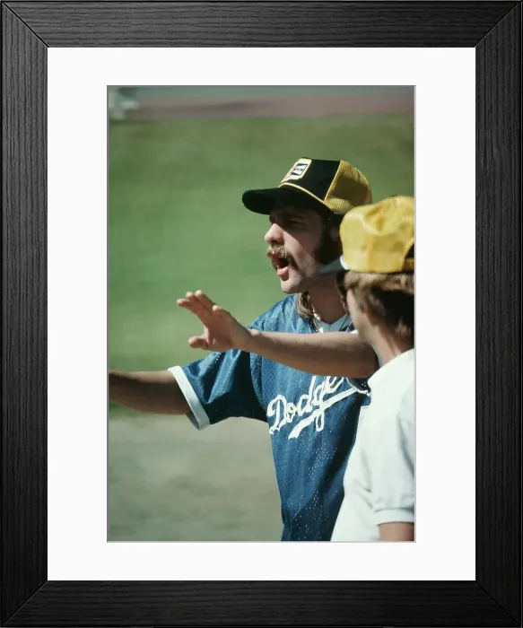 Framed Print : Glenn Frey Plays Baseball Framed Print : Glenn Frey Plays Baseball
