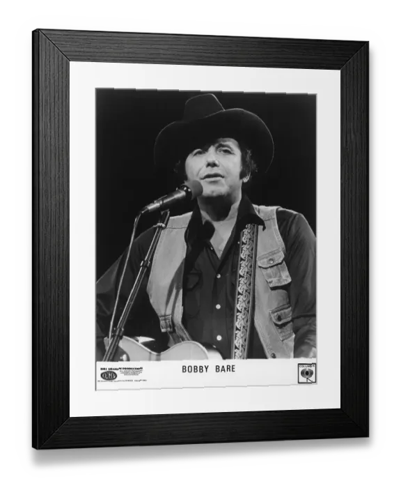 Framed Print : Bobby Bare Performing Framed Print : Bobby Bare Performing