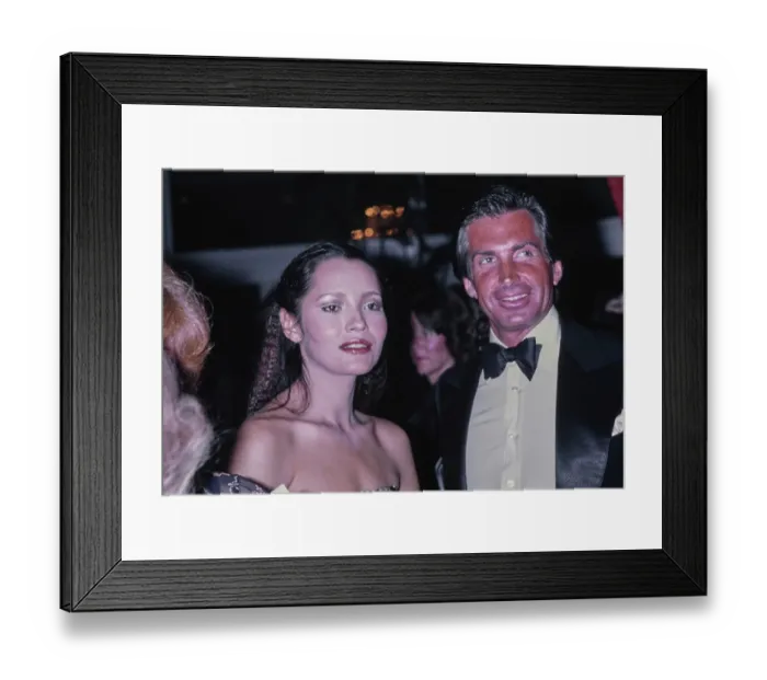 Framed Print : Barbara Carrera & George Hamilton Framed Print : Barbara Carrera & George Hamilton