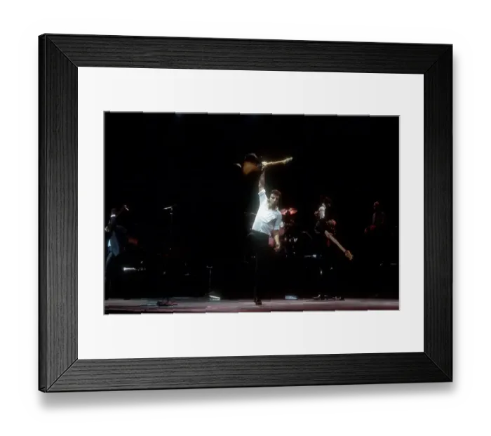 Framed Print : Bruce Springsteen Performing Framed Print : Bruce Springsteen Performing