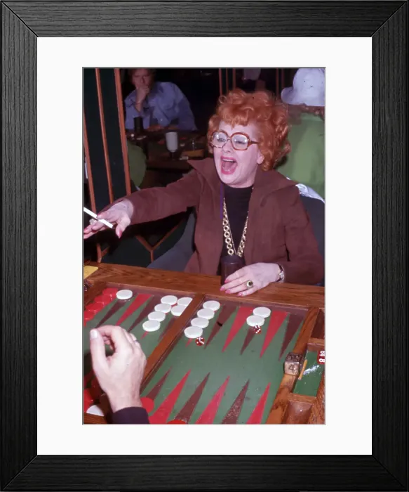 Framed Print : Lucille At Backgammon Framed Print : Lucille At Backgammon