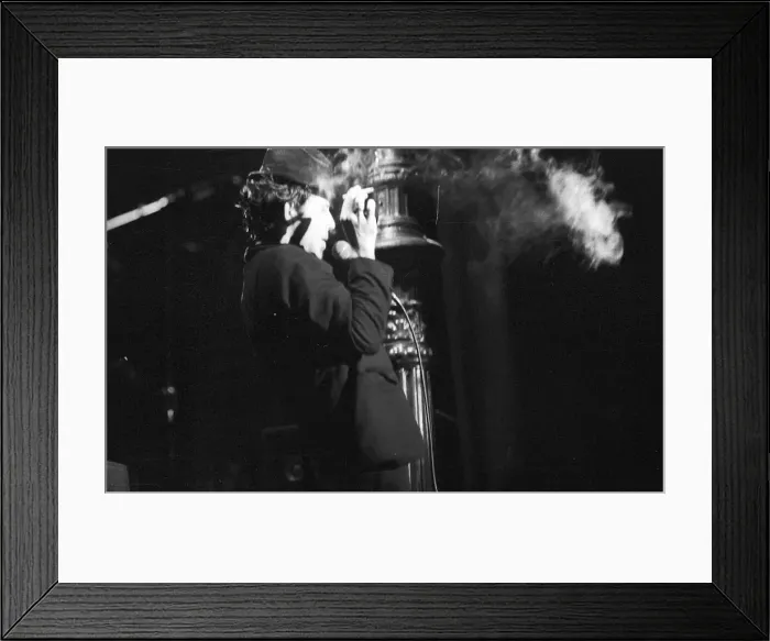 Framed Print : Tom Waits Performing