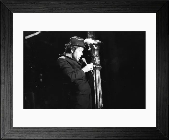Framed Print : Tom Waits Performing Framed Print : Tom Waits Performing