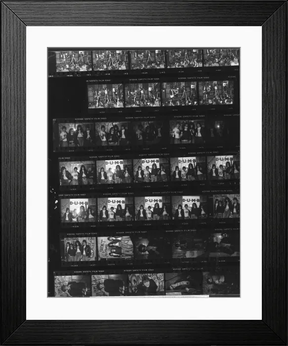 Framed Print : Ramones Proof sheet Framed Print : Ramones Proof sheet