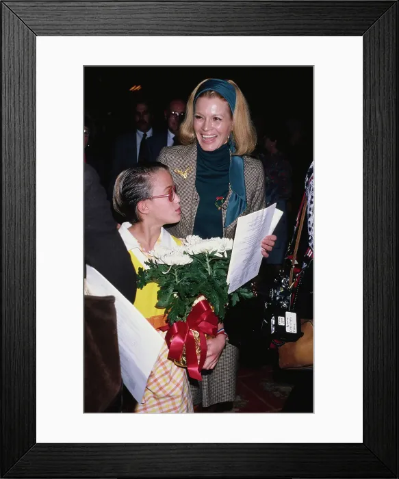 Framed Print : Angie Dickinson And Daughter Lea Nikki Bacharach Framed Print : Angie Dickinson And Daughter Lea Nikki Bacharach