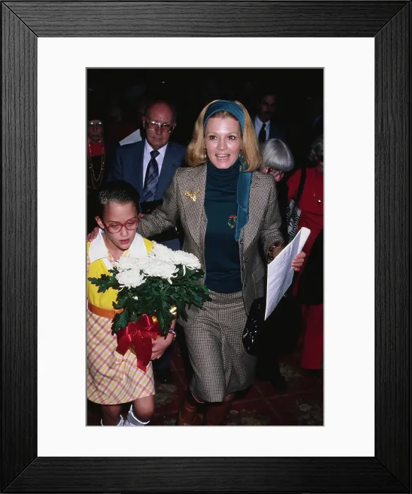 Framed Print : Angie Dickinson And Daughter Lea Nikki Bacharach Framed Print : Angie Dickinson And Daughter Lea Nikki Bacharach
