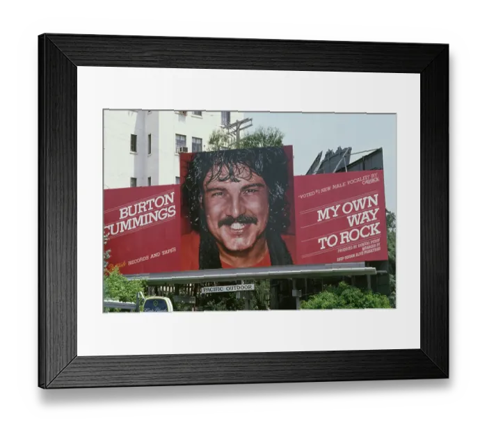 Framed Print : Billboard Advertising My Own Way to Rock Framed Print : Billboard Advertising My Own Way to Rock