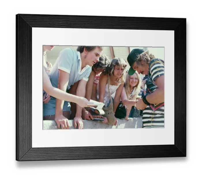 Framed Print : Joe Walsh. American rock guitarist Joe Walsh signs autographs for fans Framed Print : Joe Walsh. American rock guitarist Joe Walsh signs autographs for fans